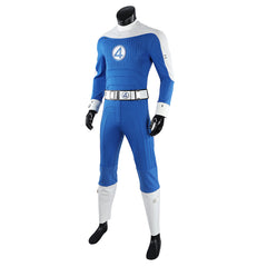 The Fantastic Four: First Steps (2025) The Thing Blue Jumpsuit Outfits Cosplay Costume