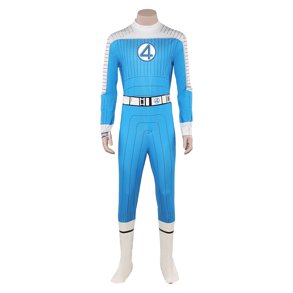 The Fantastic Four: First Steps (2025) The Thing Blue Uniform Outfits Cosplay Costume