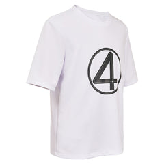 The Fantastic Four: First Steps (2025) The Thing White T Shirt Cosplay Costume