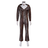 The Fifth Element Ruby Rhod Leopard Print Jumpsuit Set Outfits Cosplay Costume