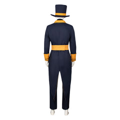 The Freak Circus Ticket Taker Black Yellow Set Outfits Cosplay Costume Halloween Suit