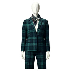 The Gentlemen Season 2 (2026) Susie Glass Green Plaid Suit Set Outfits Cosplay Costume