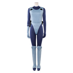 The Ghost In The Shell (2026) Kusanagi Motoko Blue Jumpsuit Set Outfits Cosplay Costume