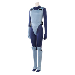 The Ghost In The Shell (2026) Kusanagi Motoko Blue Jumpsuit Set Outfits Cosplay Costume