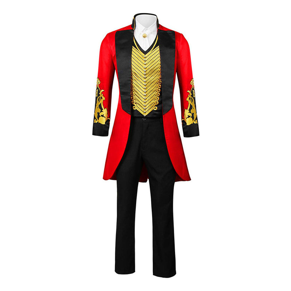 The Greatest Showman P.T. Barnum Red Circus Set Outfits Cosplay Costume Halloween Carnival Suit