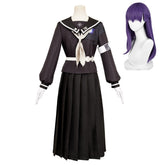 The Hundred Line: Last Defense Academy (2025) Sizuhara Hiruko Black Long Skirt Uniform Outfits Cosplay Costume
