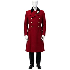 The Hunger Games: Sunrise On The Reaping (2026) Coriolanus Snow Red Coat President Outfits Cosplay Costume - Pre-order