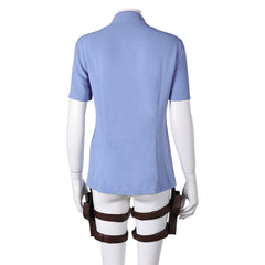 The Last Of Us Season 2 (2025) Ellie Blue Shirt Belt Outfits Cosplay Costume