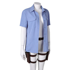 The Last Of Us Season 2 (2025) Ellie Blue Shirt Belt Outfits Cosplay Costume