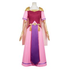 The Legend Of Zelda: Echoes Of Wisdom (2024) Zelda Pink Purple Dress Outfits Cosplay Costume Halloween Carnival Suit