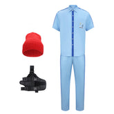 The Life Aquatic With Steve Zissou Zissou Blue Uniform Set Outfits Cosplay Costume