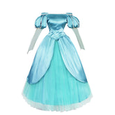 The Little Mermaid Ariel Princess Blue Dress Gown Outfits Cosplay Costume