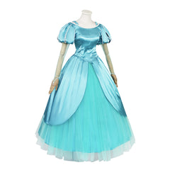 The Little Mermaid Ariel Princess Blue Dress Gown Outfits Cosplay Costume