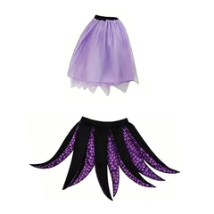The Little Mermaid Ursula Plush Octopus Tutu Skirt Outfits Halloween Cosplay Costume