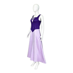 The Little Mermaid Vanessa Ursula Purple Dress Cloak Set Outfits Cosplay Costume