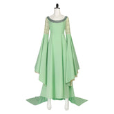 The Lord Of The Rings Arwen Undómiel Green Dress Crown Outfits Cosplay Costume