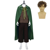 The Lord Of The Rings Frodo Baggins Green Cloak Brown Set Outfits Cosplay Costume