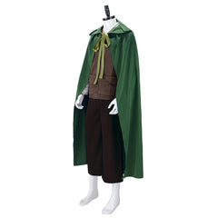 The Lord Of The Rings Frodo Baggins Green Cloak Brown Set Outfits Cosplay Costume
