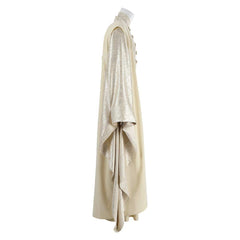 The Lord Of The Rings Saruman Beige Robe Set Outfits Cosplay Costume Halloween Suit