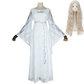 The Lord of The Rings Season 2 (2024) Galadriel White Dress Outfits Cosplay Costume