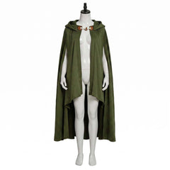 The Lord Of The Rings The Hobbit Green Hooded Cloak Outfits Cosplay Costume