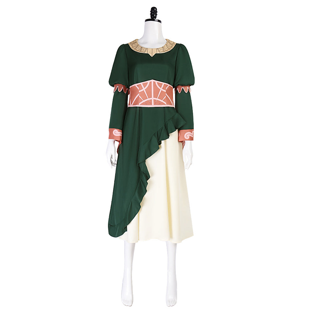 The Lord Of The Rings: The War Of The Rohirrim Hera Green Dress Outfits Cosplay Costume