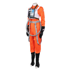 The Mandalorian And Grogu (2026) Colonel Ward Orange Jumpsuit Set Cosplay Costume