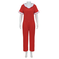 The Nightmare Before Christmas Sally Red Set Outfits Halloween Cosplay Costume