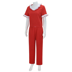 The Nightmare Before Christmas Sally Red Set Outfits Halloween Cosplay Costume