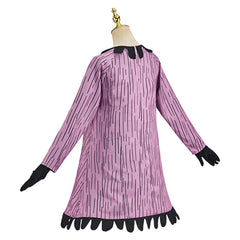 The Nightmare Before Christmas Shock Purple Dress Hat Outfits Set Cosplay Halloween Costume