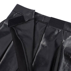 The Odyssey (2026) Agamemnon Black Leather Skirt Bracers Set Outfits Cosplay Costume