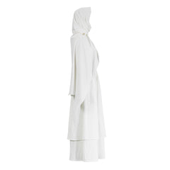 The Odyssey (2026) Goddess Athena White Dress Hood Outfits Cosplay Costume
