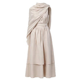 The Odyssey (2026) Goddess Athena White Dress Shawl Outfits Cosplay Costume