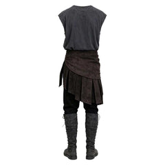 The Odyssey (2026) Odysseus Gray Vest Skirt Set Outfits Cosplay Costume