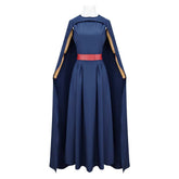 The Odyssey (2026) Penelope Blue Dress Cloak Set Outfits Cosplay Costume
