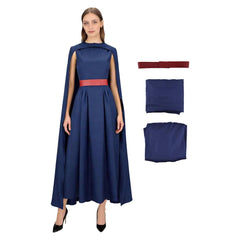 The Odyssey (2026) Penelope Blue Dress Cloak Set Outfits Cosplay Costume