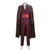 The Odyssey (2026) Telemachus Brown Cloak Red Set Outfits Cosplay Costume