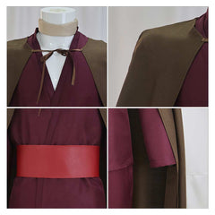 The Odyssey (2026) Telemachus Brown Cloak Red Set Outfits Cosplay Costume