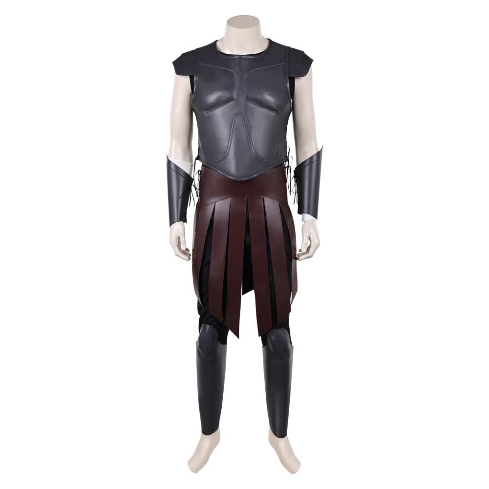 The Odyssey (2026) Telemachus Leather Armor Set Outfits Cosplay Costume