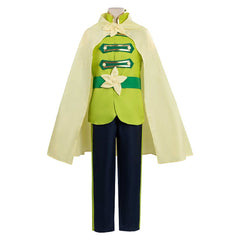 The Princess And the Frog Prince Naveen Green Set Outfits Cosplay Costume