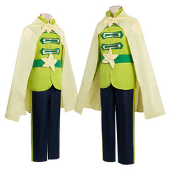 The Princess And the Frog Prince Naveen Green Set Outfits Cosplay Costume