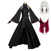 The Ribbon Hero (2026) Velvet Black Dress Set Outfits Cosplay Costume