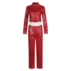 The Seven Deadly Sins Ban Red Leather Set Outfits Cosplay Costume