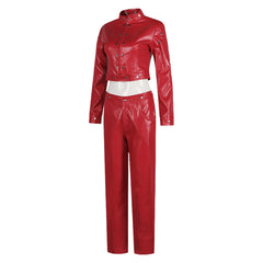 The Seven Deadly Sins Ban Red Leather Set Outfits Cosplay Costume