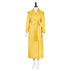 The Substance (2024) Elisabeth Yellow Coat Jacket Outfits Cosplay Costume