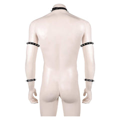 The Super Mario Galaxy Movie (2026) Bowser Black Spiked Choker Armbands Cosplay Accessories Props