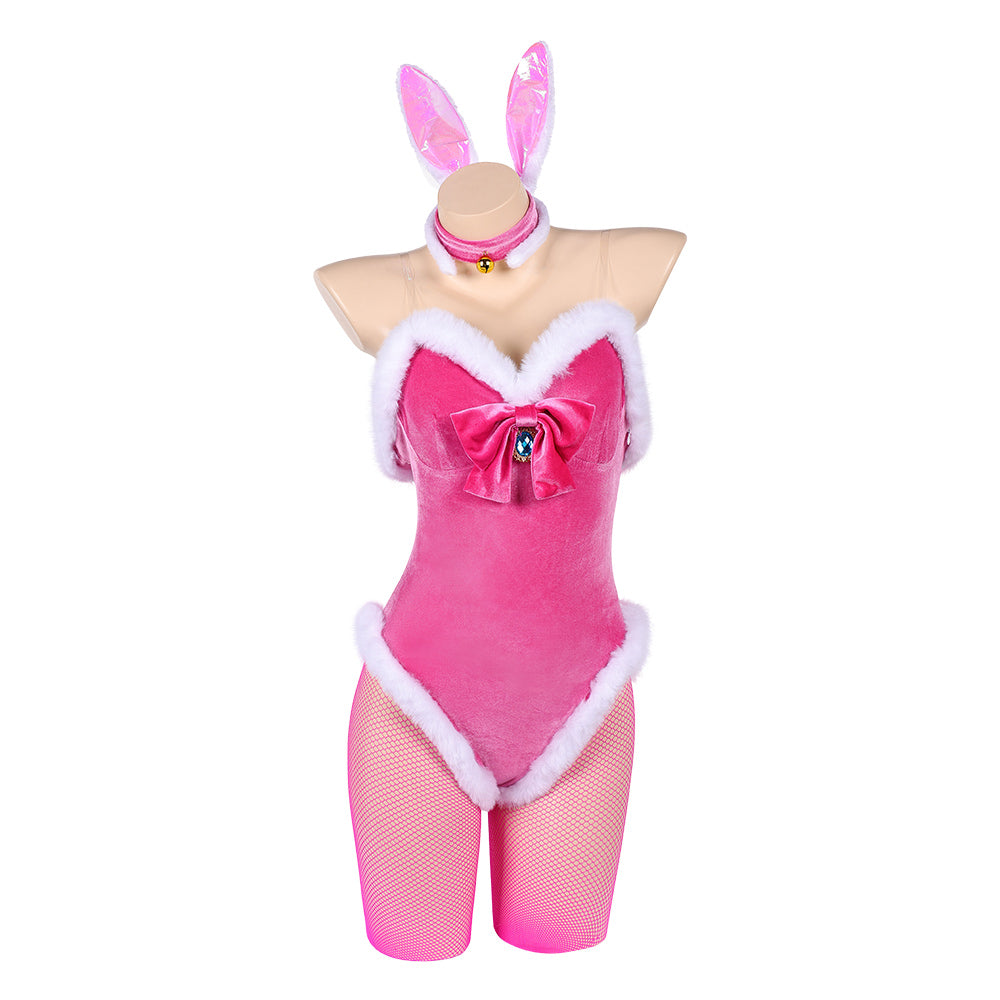 The Super Mario Galaxy Movie (2026) Princess Peach Pink Bunny Outfits Cosplay Costume