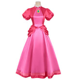 The Super Mario Galaxy Movie (2026) Princess Peach Pink Dress Outfits Cosplay Costume