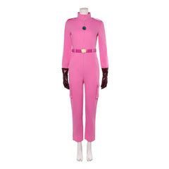 The Super Mario Galaxy Movie (2026) Princess Peach Pink Jumpsuit Set Outfits Cosplay Costume