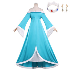 The Super Mario Galaxy Movie (2026) Rosalina Blue Dress Accessories Outfits Cosplay Costume